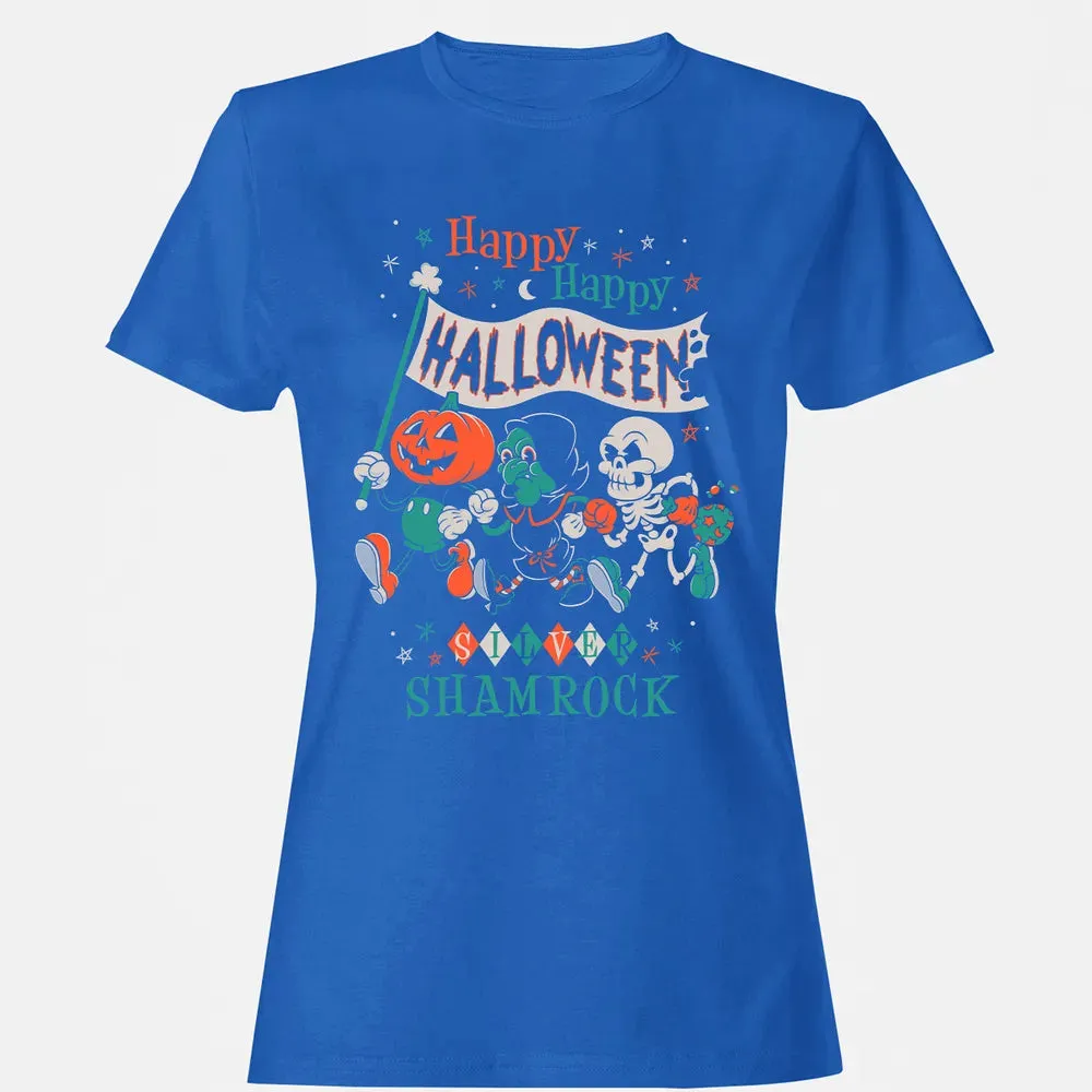 Silver Shamrock - Creepy Cute Pumpkin Women's T-shirt - 14