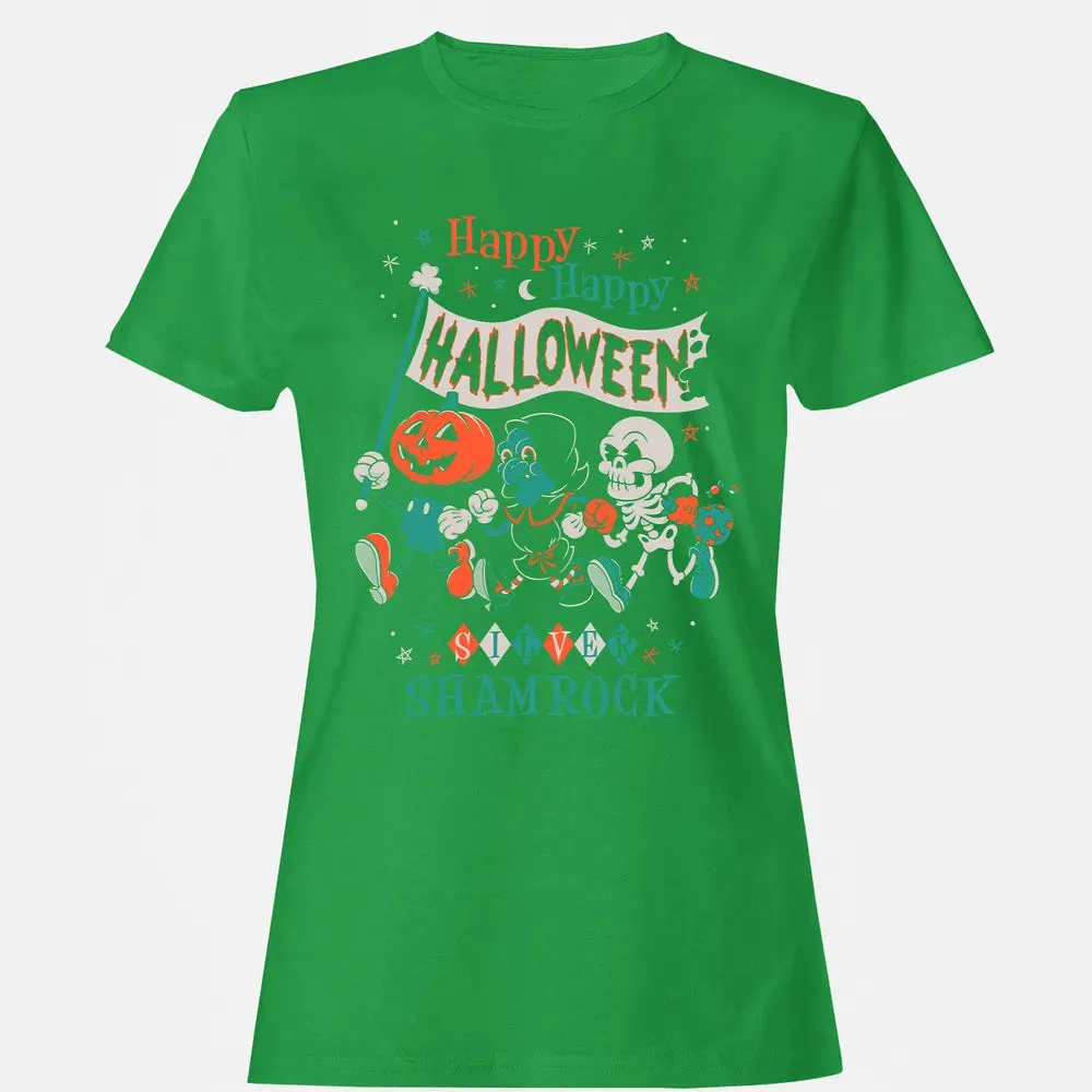 Silver Shamrock - Creepy Cute Pumpkin Women's T-shirt - 7