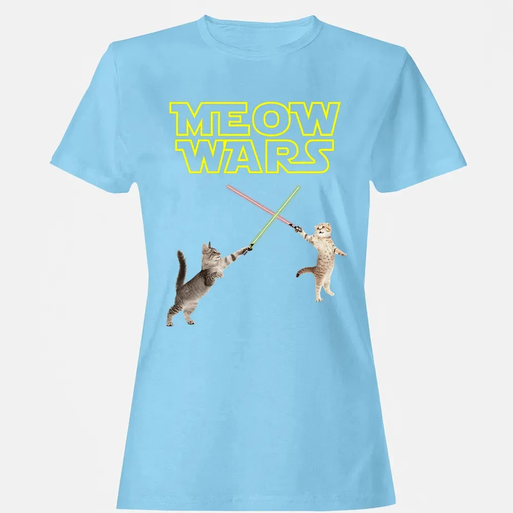 Meow Wars funny Cat lover pop art Women's T-shirt - 8