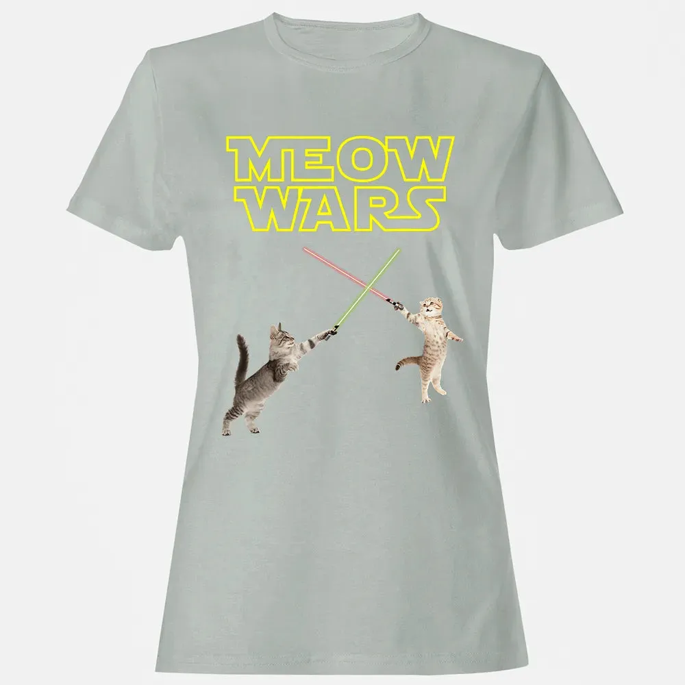 Meow Wars funny Cat lover pop art Women's T-shirt - 2
