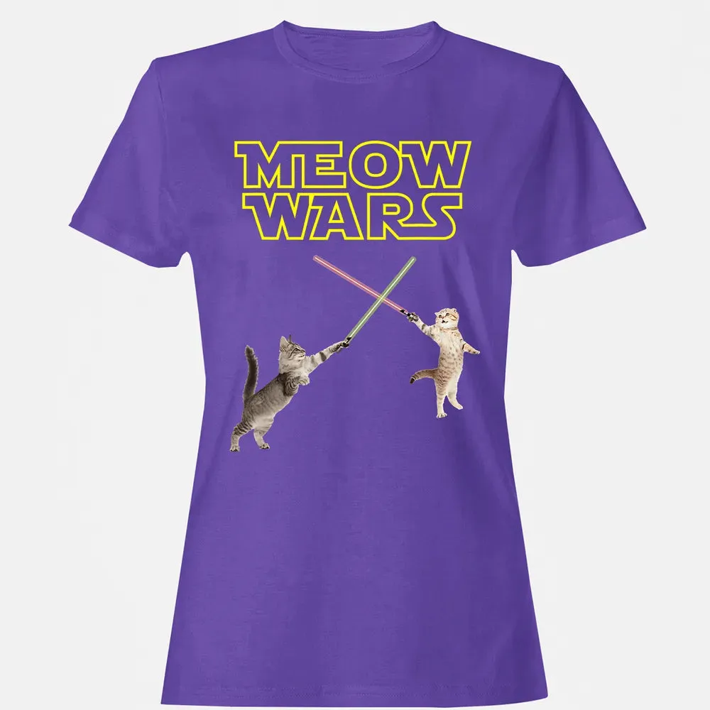 Meow Wars funny Cat lover pop art Women's T-shirt - 12