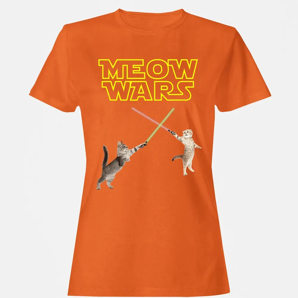 Meow Wars funny Cat lover pop art Women's T-shirt - 11
