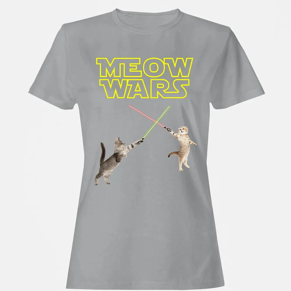 Meow Wars funny Cat lover pop art Women's T-shirt - 15