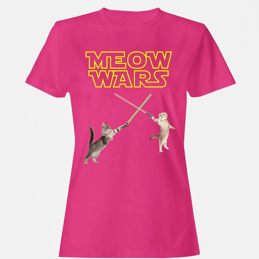 Meow Wars funny Cat lover pop art Women's T-shirt - 6