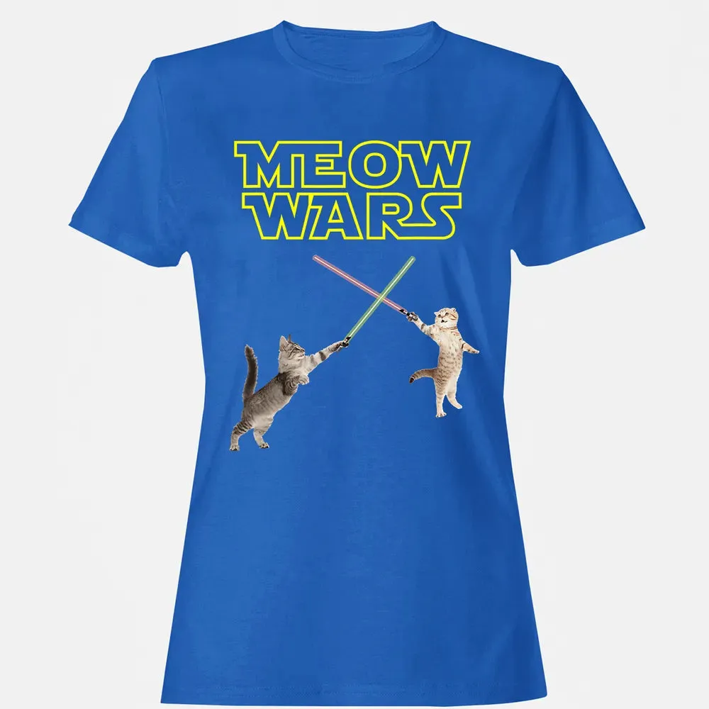 Meow Wars funny Cat lover pop art Women's T-shirt - 14