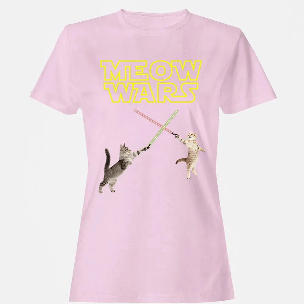 Meow Wars funny Cat lover pop art Women's T-shirt - 9