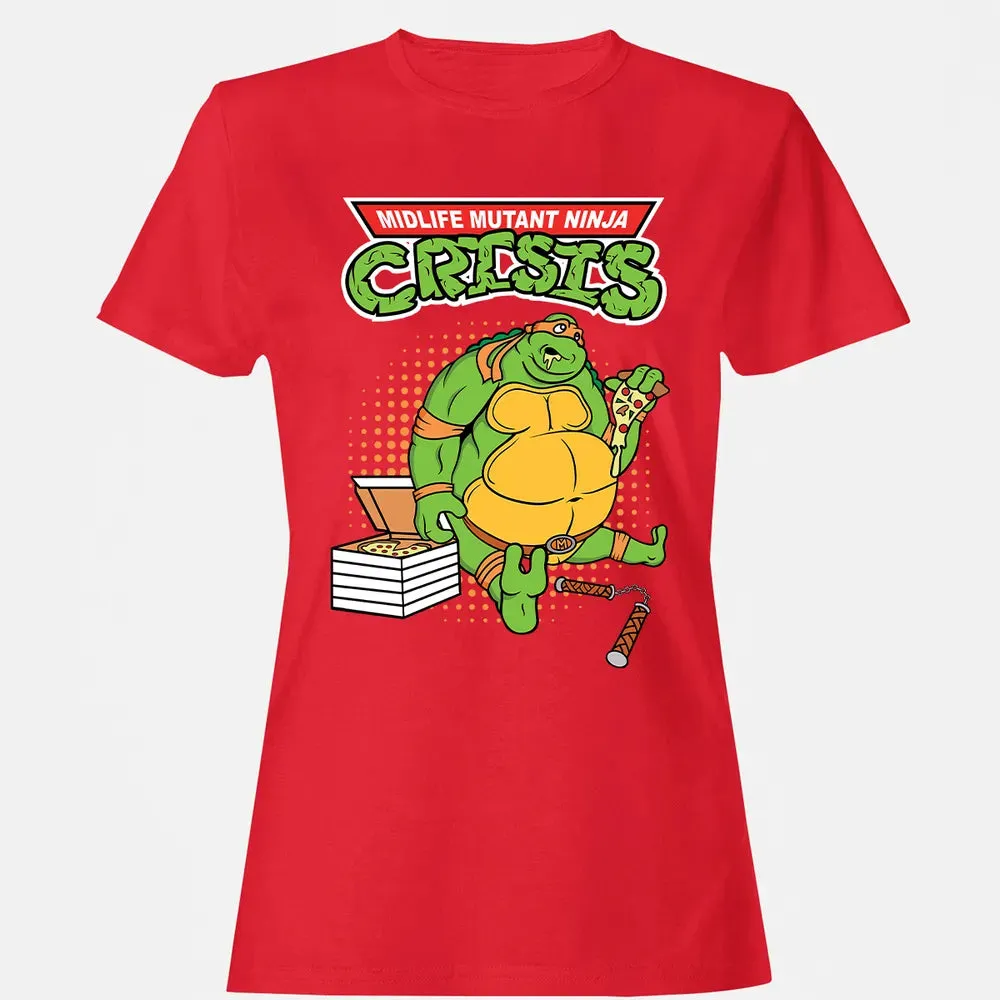 Midlife Mutant Ninja Crisis Women's T-shirt - 13