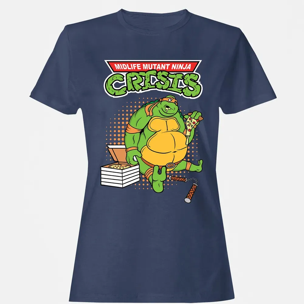 Midlife Mutant Ninja Crisis Women's T-shirt - 10