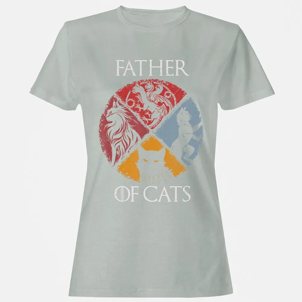 Father of Cats    Cat Lovers Cat Dad Fabulous Gift Women's T-shirt - 2