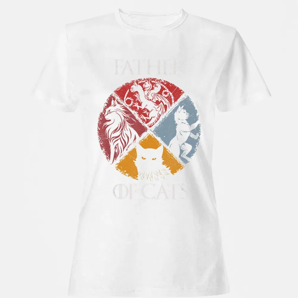 Father of Cats    Cat Lovers Cat Dad Fabulous Gift Women's T-shirt - 16