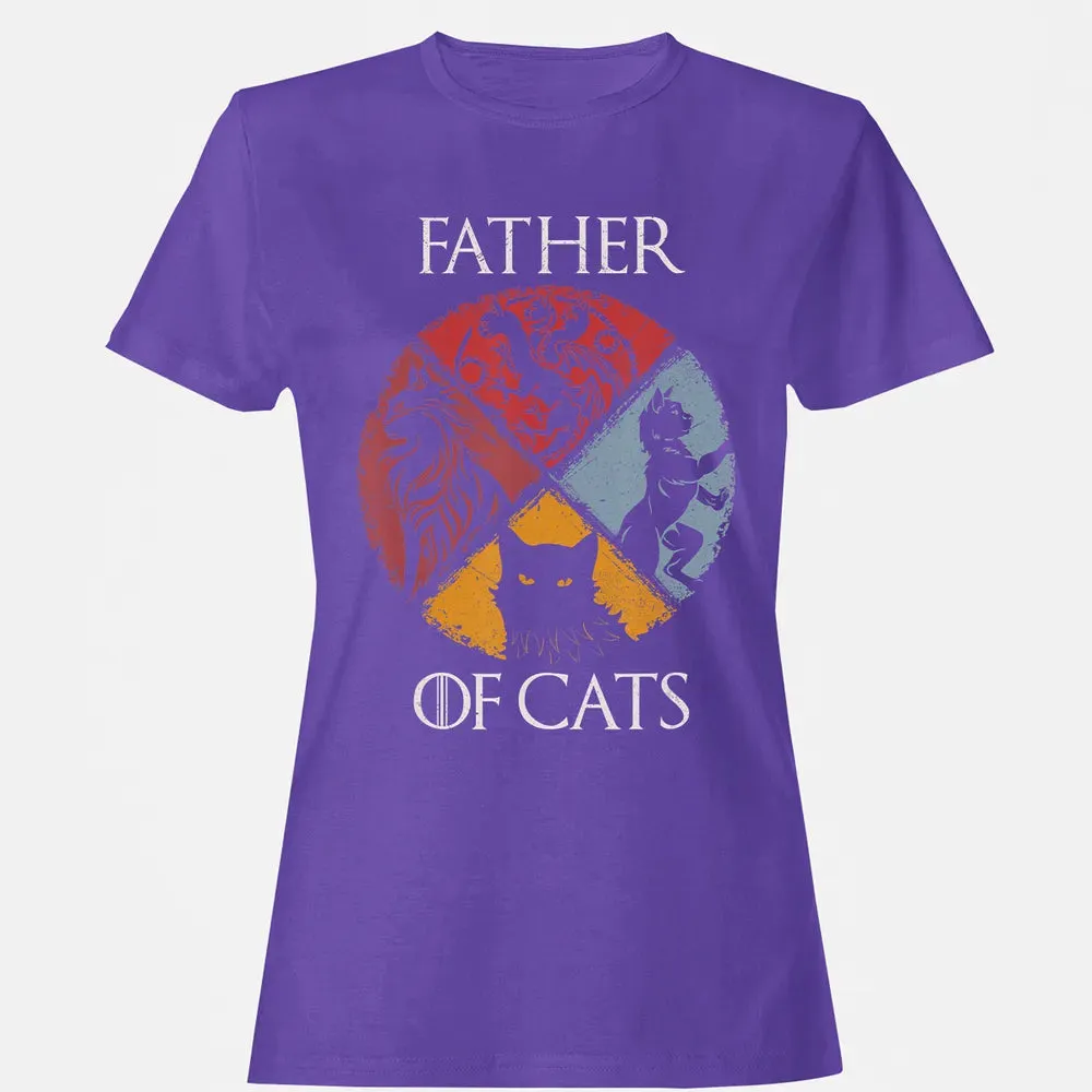 Father of Cats    Cat Lovers Cat Dad Fabulous Gift Women's T-shirt - 12