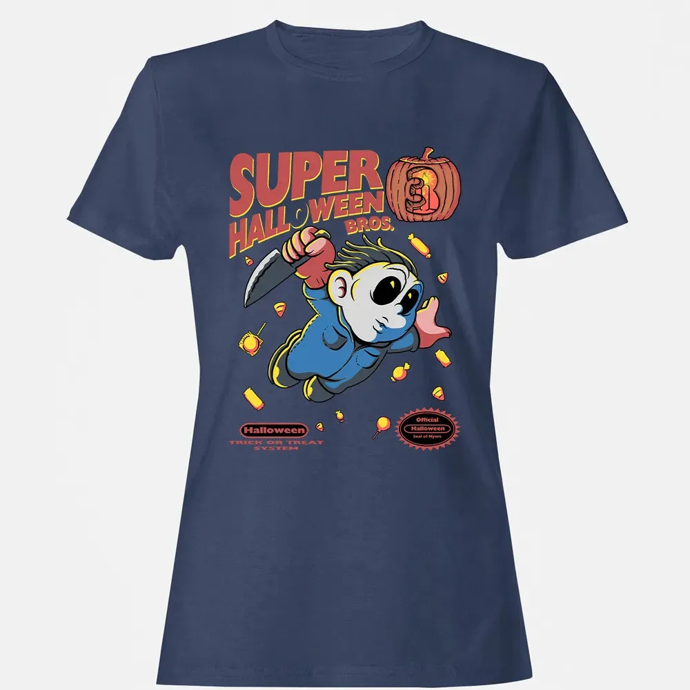 Super Halloween Bros Women's T-shirt - 10