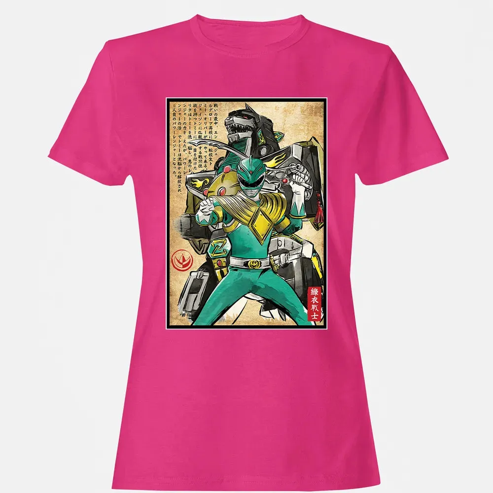 Green Ranger woodblock Women's T-shirt - 6