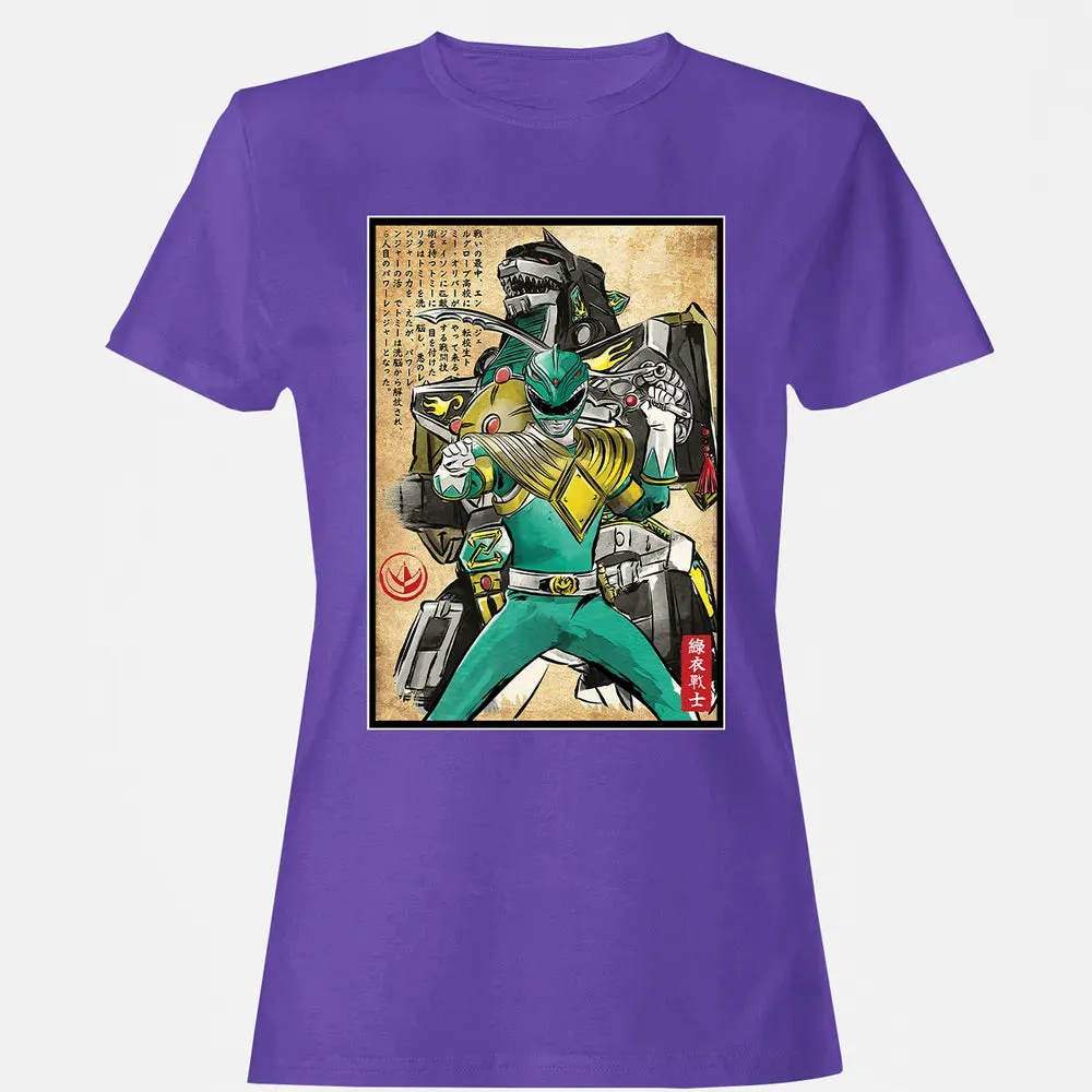 Green Ranger woodblock Women's T-shirt - 12