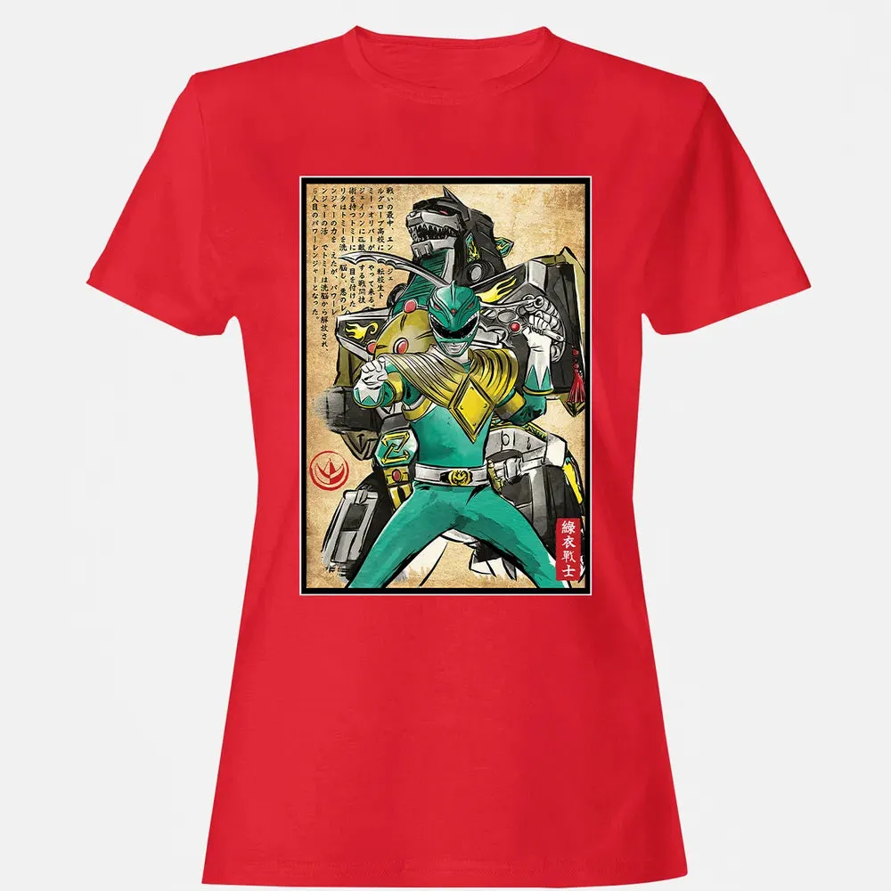 Green Ranger woodblock Women's T-shirt - 13