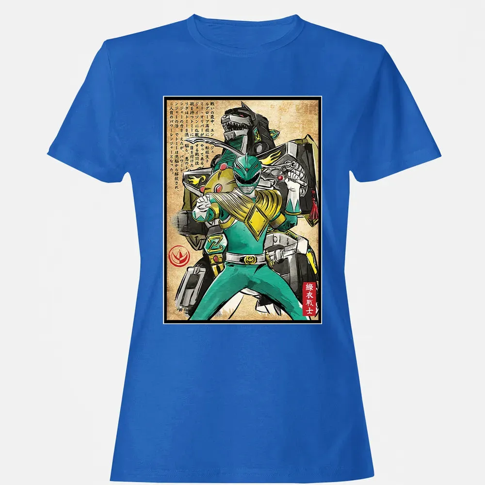 Green Ranger woodblock Women's T-shirt - 14