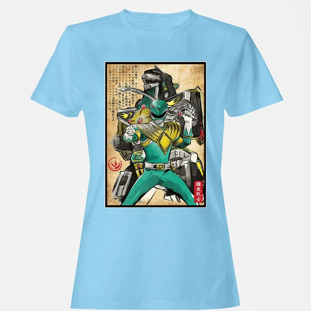 Green Ranger woodblock Women's T-shirt - 8