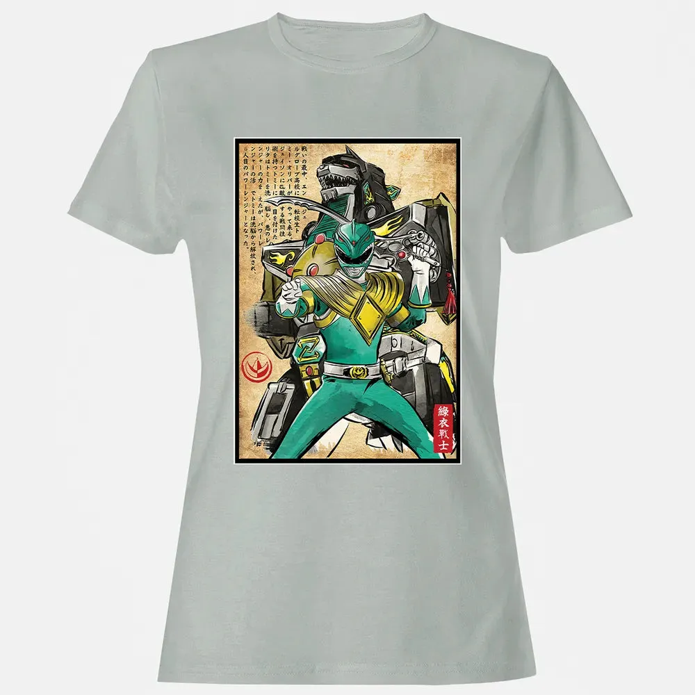 Green Ranger woodblock Women's T-shirt - 2