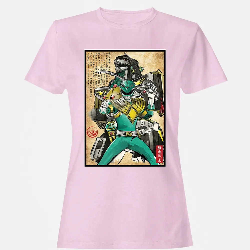 Green Ranger woodblock Women's T-shirt - 9