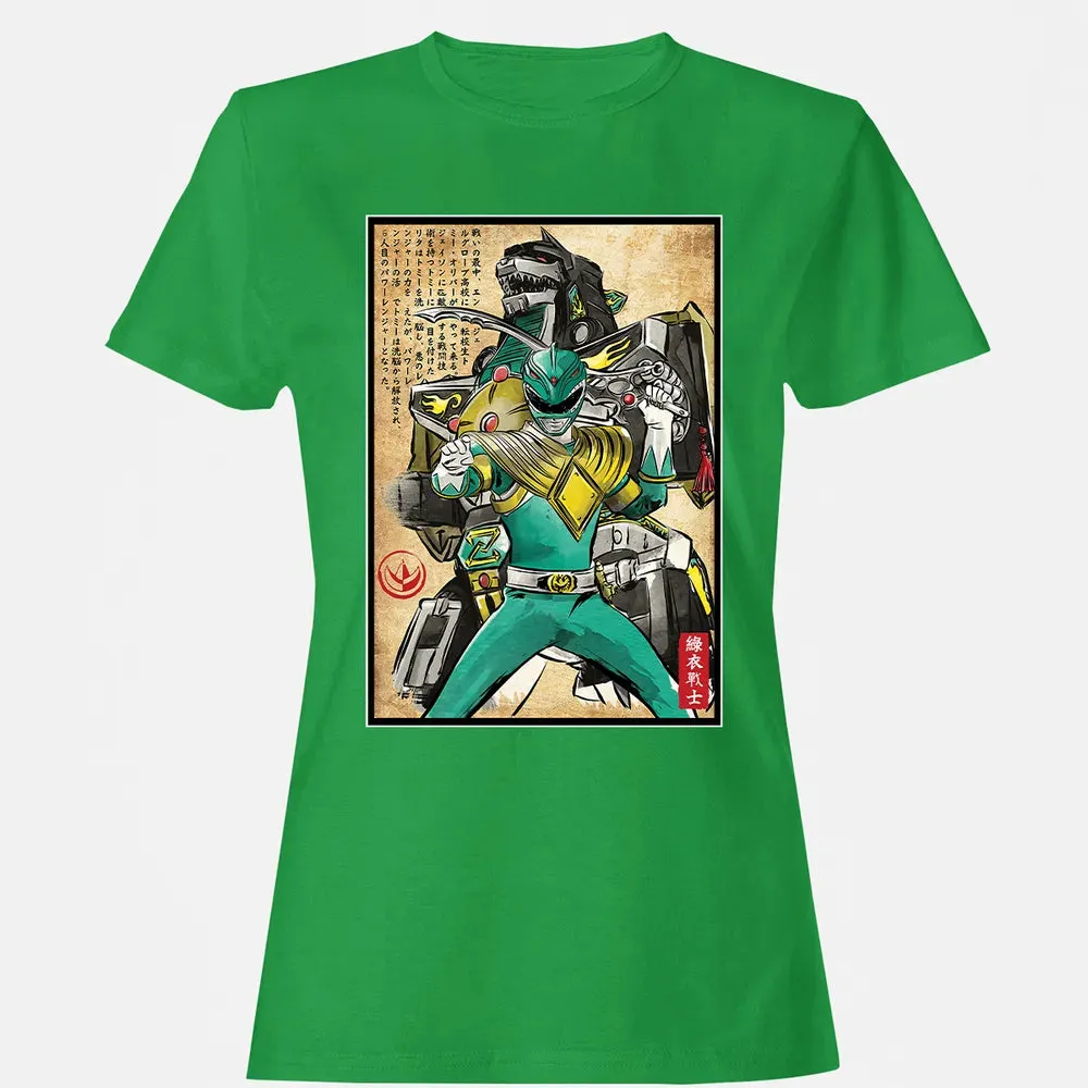 Green Ranger woodblock Women's T-shirt - 7