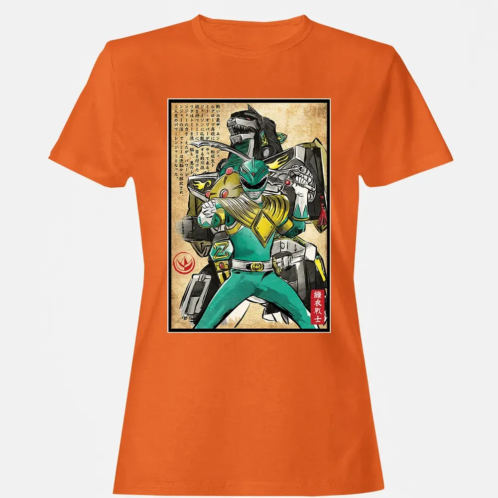Green Ranger woodblock Women's T-shirt - 11