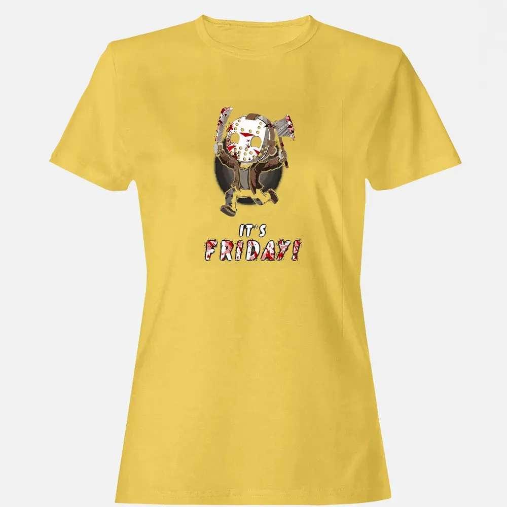 It's Friday 13th Funny Halloween Horror Graphic Women's T-shirt - 4
