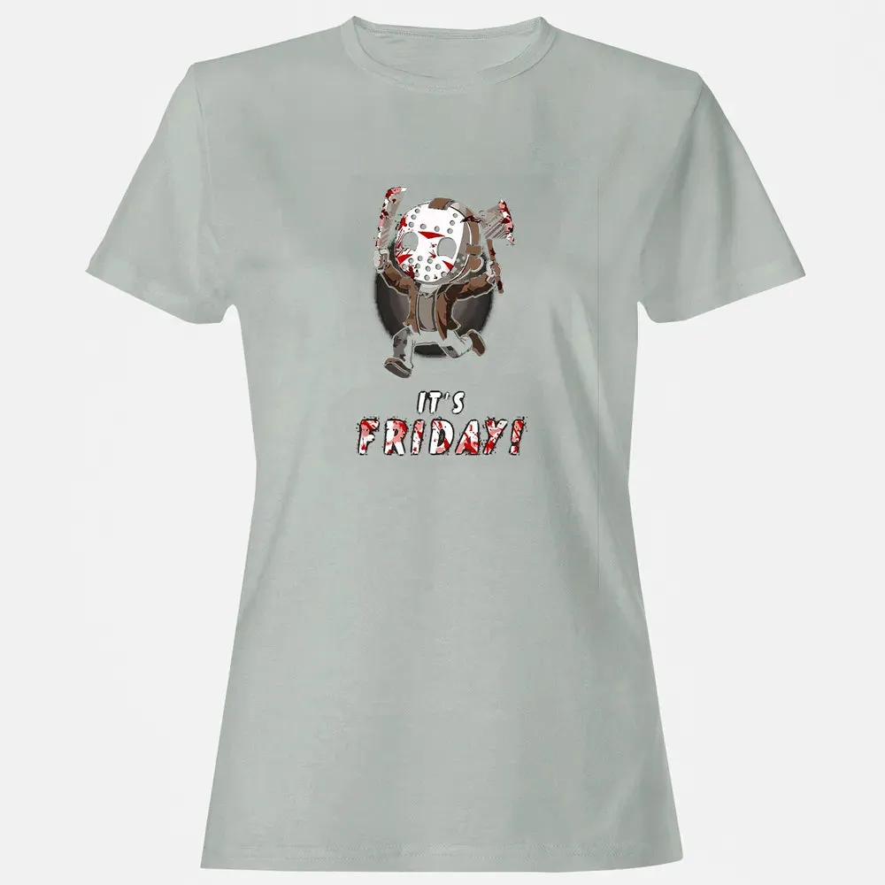 It's Friday 13th Funny Halloween Horror Graphic Women's T-shirt - 2