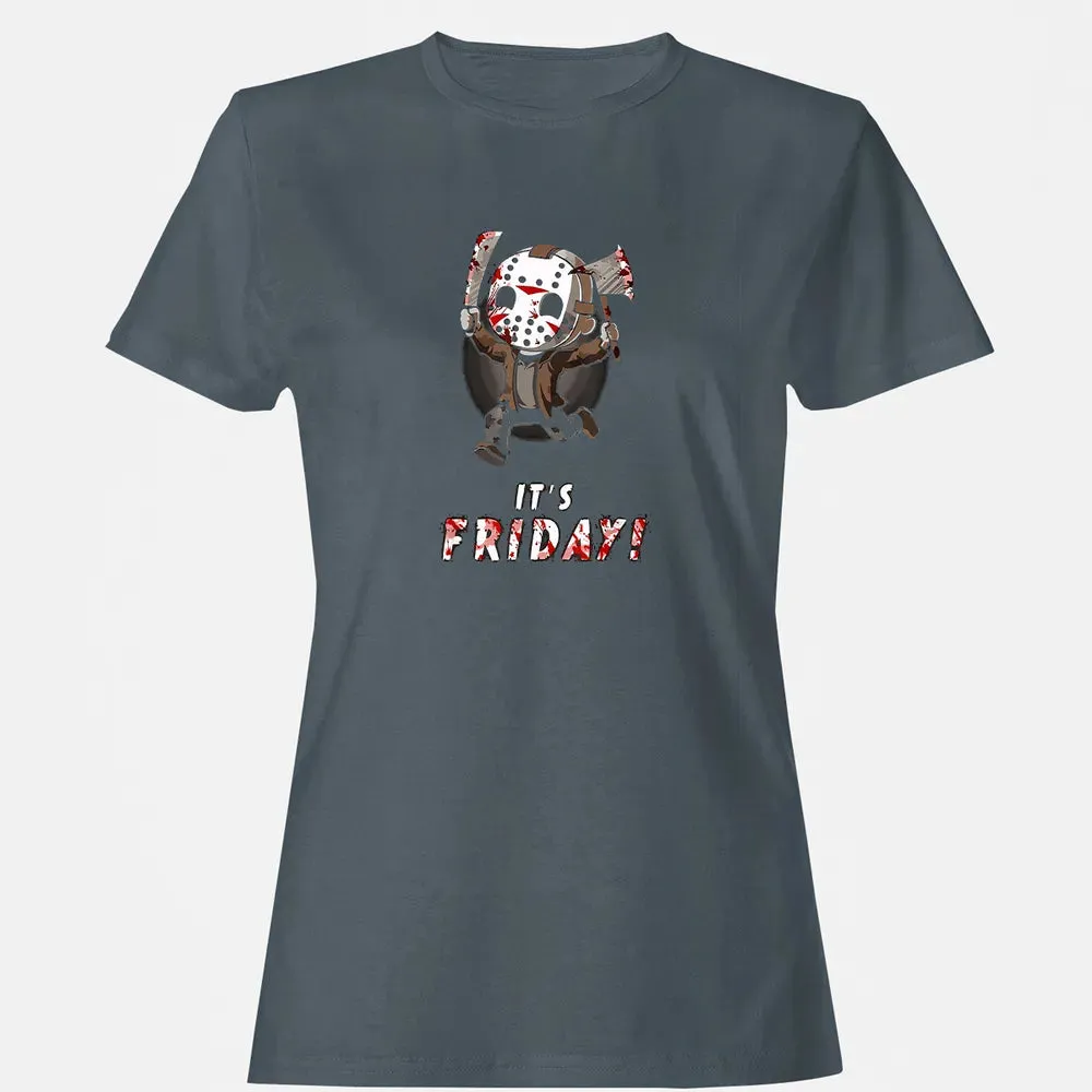 It's Friday 13th Funny Halloween Horror Graphic Women's T-shirt - 3