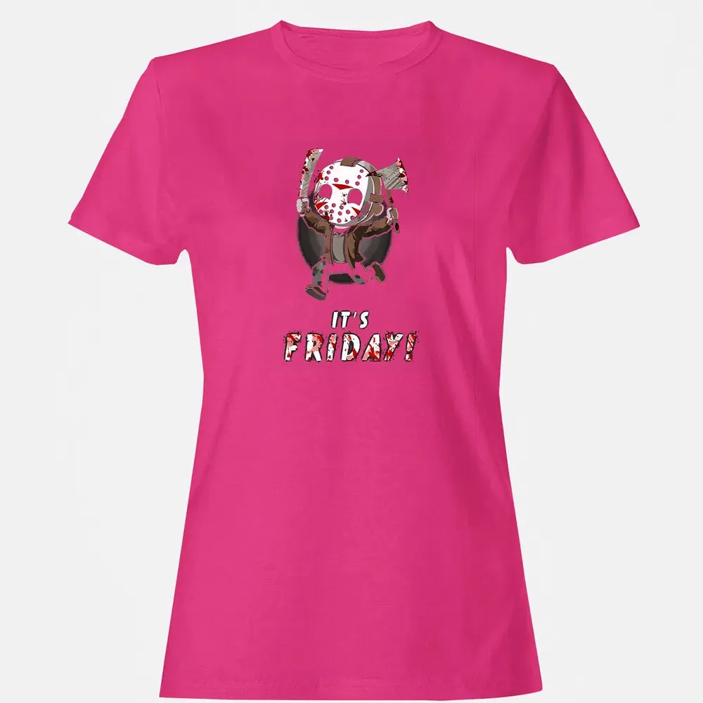 It's Friday 13th Funny Halloween Horror Graphic Women's T-shirt - 6