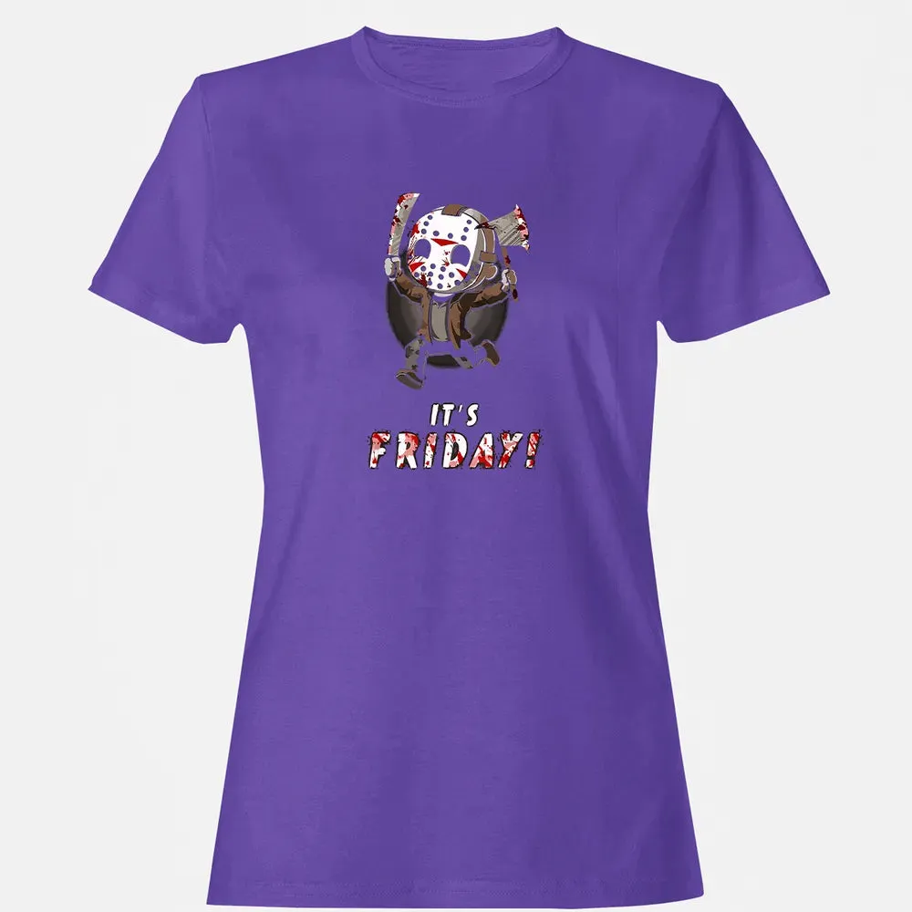 It's Friday 13th Funny Halloween Horror Graphic Women's T-shirt - 12
