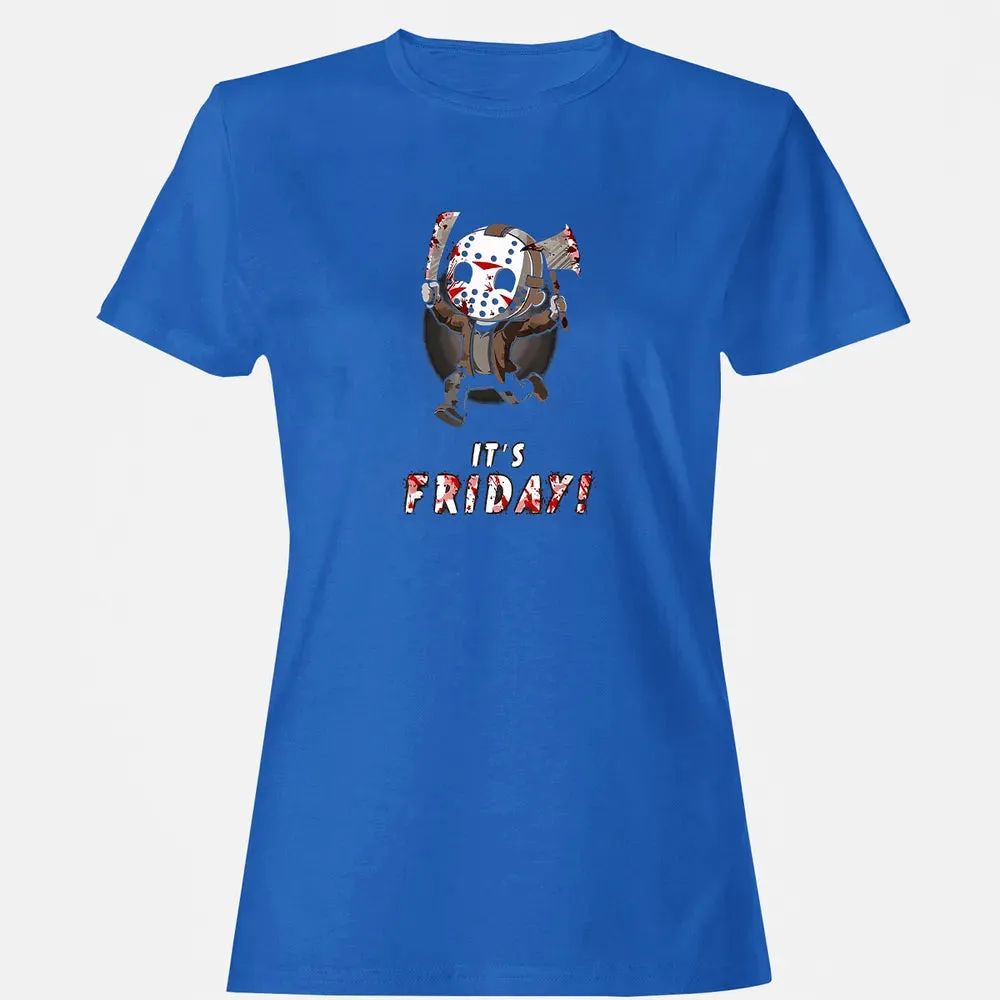 It's Friday 13th Funny Halloween Horror Graphic Women's T-shirt - 14