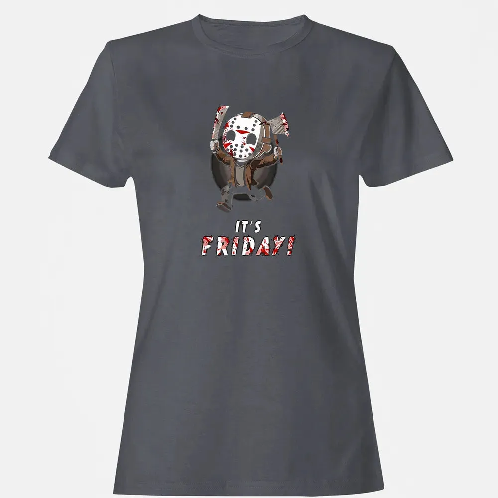 It's Friday 13th Funny Halloween Horror Graphic Women's T-shirt - 5