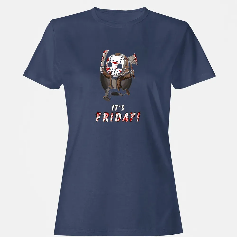 It's Friday 13th Funny Halloween Horror Graphic Women's T-shirt - 10