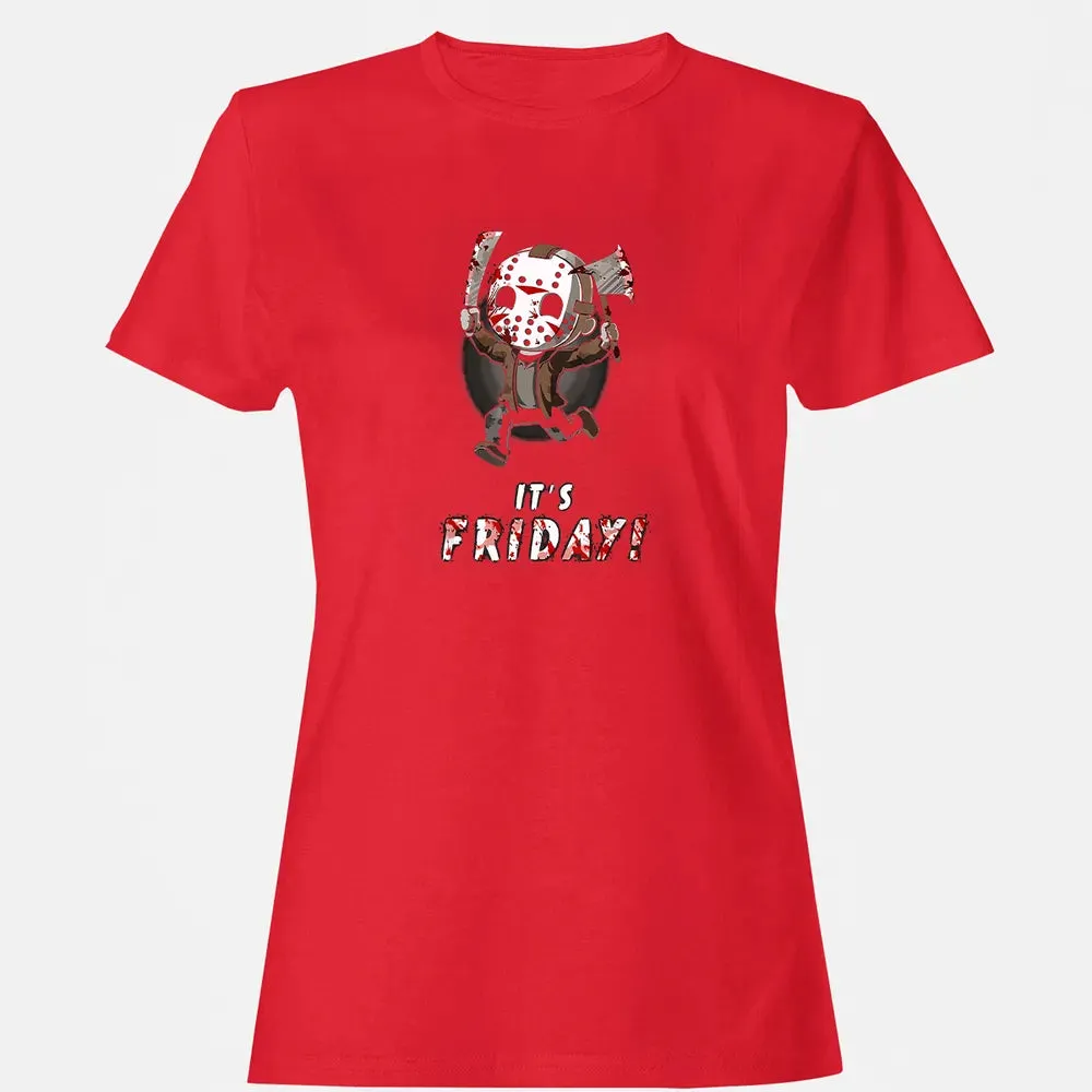 It's Friday 13th Funny Halloween Horror Graphic Women's T-shirt - 13