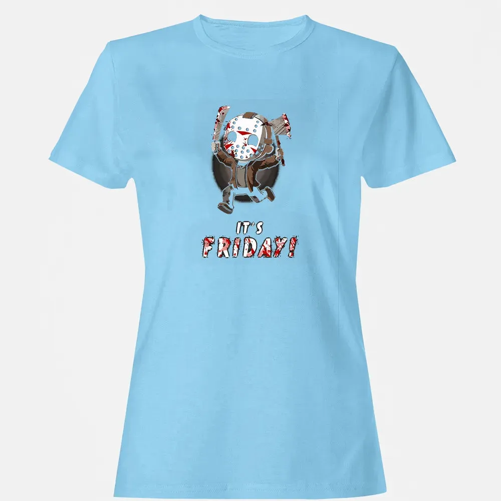It's Friday 13th Funny Halloween Horror Graphic Women's T-shirt - 8