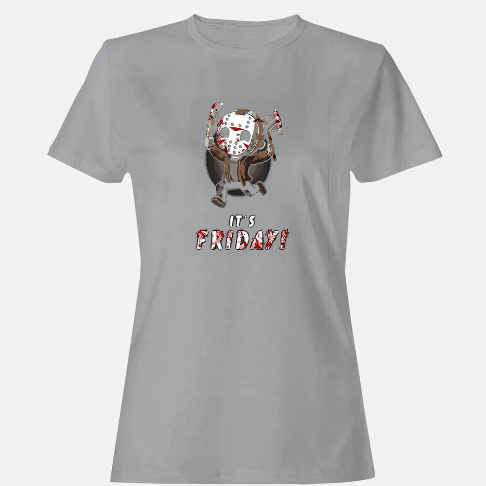 It's Friday 13th Funny Halloween Horror Graphic Women's T-shirt - 15