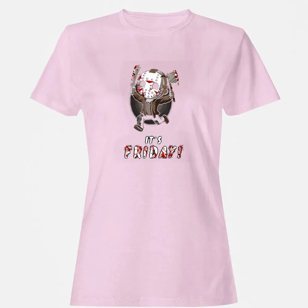 It's Friday 13th Funny Halloween Horror Graphic Women's T-shirt - 9
