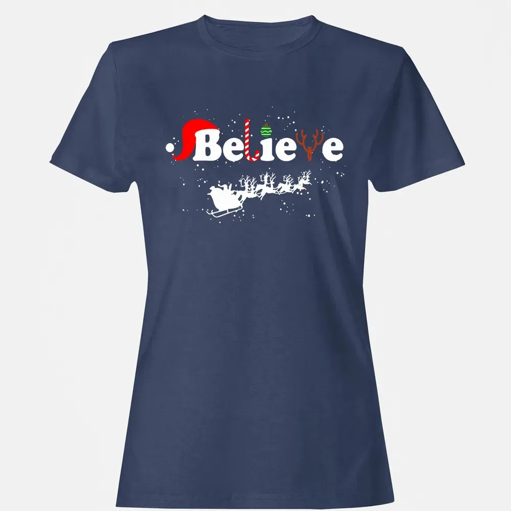 Believe in Santa Women's T-shirt - 10