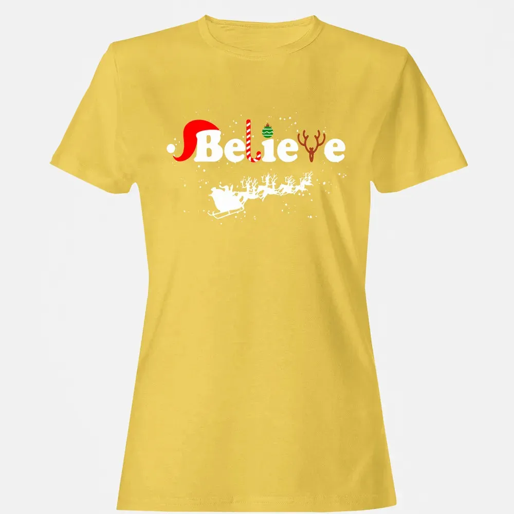 Believe in Santa Women's T-shirt - 4
