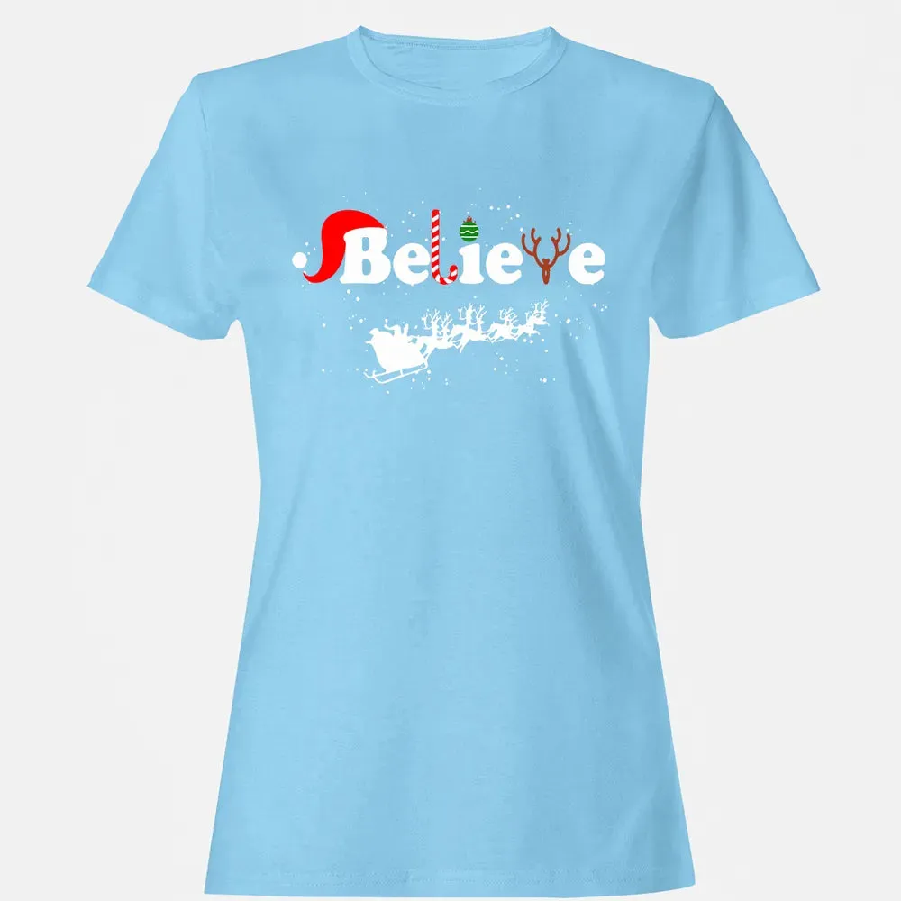 Believe in Santa Women's T-shirt - 8
