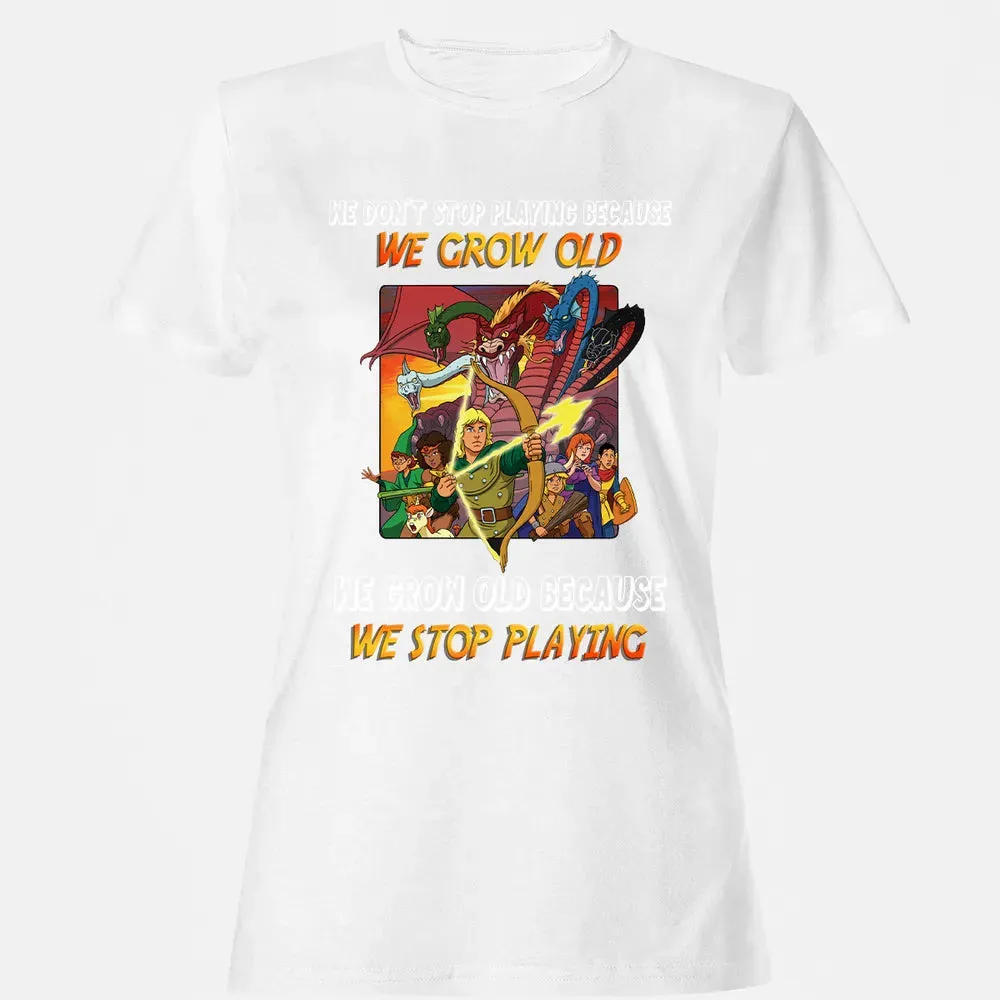 We Grow Old Because We Stop Playing Women's T-shirt - 16