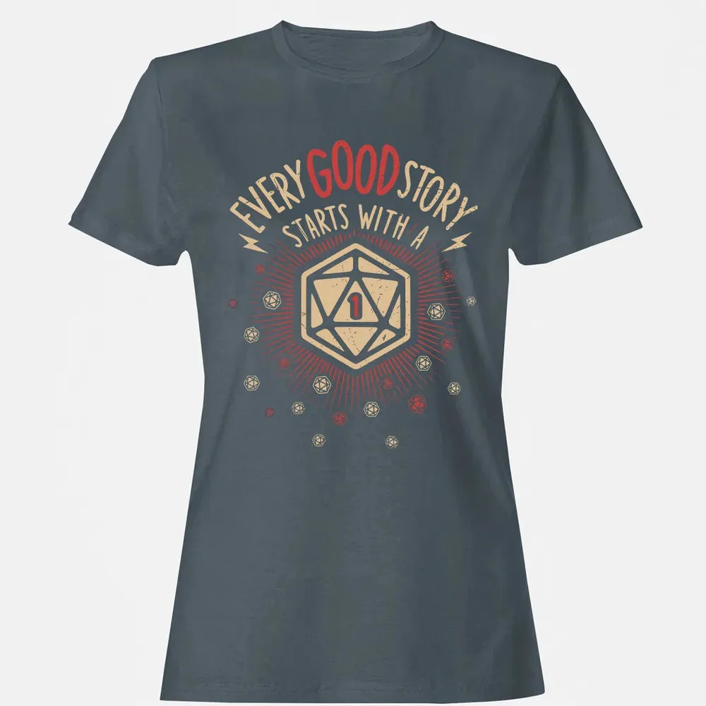 Good Story Starts With A 1 Women's T-shirt - 3