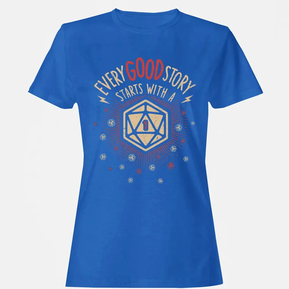 Good Story Starts With A 1 Women's T-shirt - 14