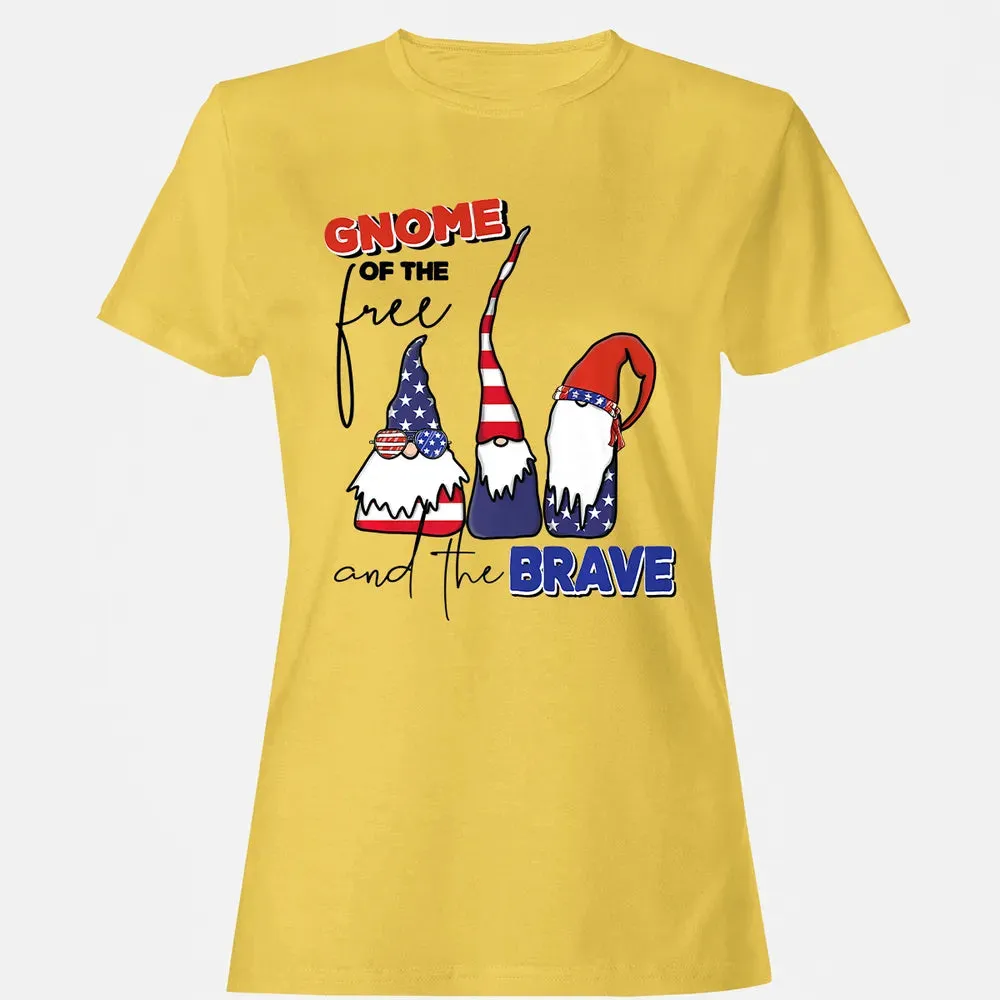 Gnome Of The Brave   Cute 4th of July s Premium Women's T-shirt - 4