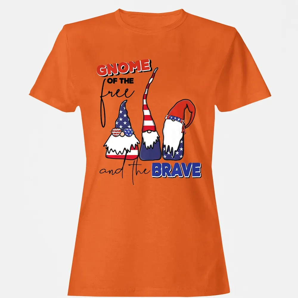 Gnome Of The Brave   Cute 4th of July s Premium Women's T-shirt - 11