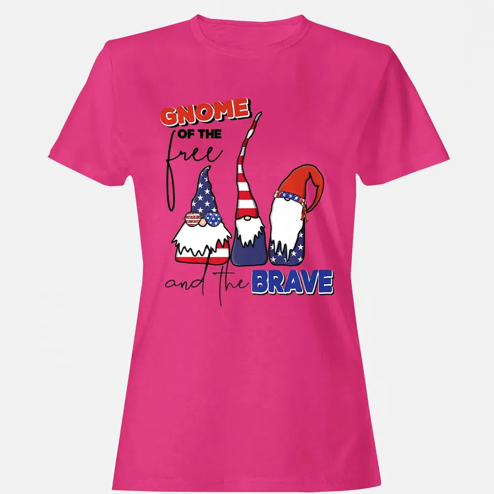 Gnome Of The Brave   Cute 4th of July s Premium Women's T-shirt - 6