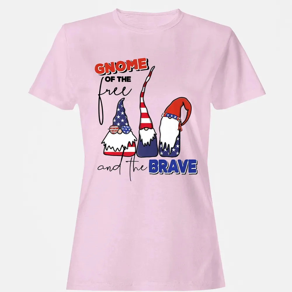 Gnome Of The Brave   Cute 4th of July s Premium Women's T-shirt - 9