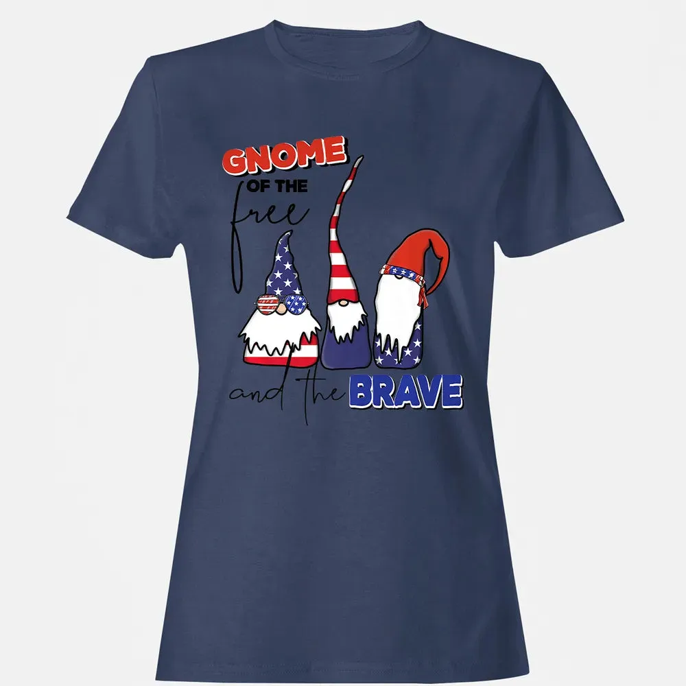 Gnome Of The Brave   Cute 4th of July s Premium Women's T-shirt - 10