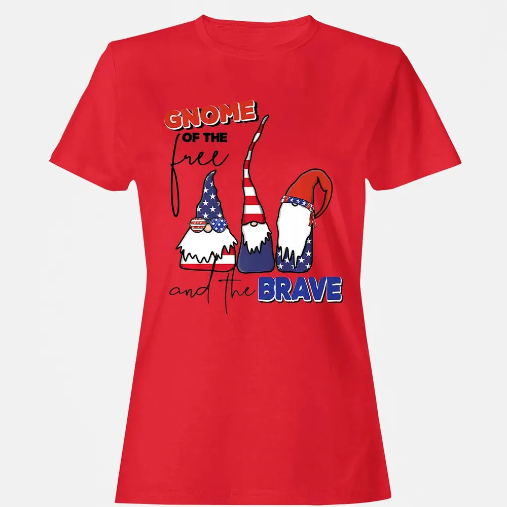 Gnome Of The Brave   Cute 4th of July s Premium Women's T-shirt - 13