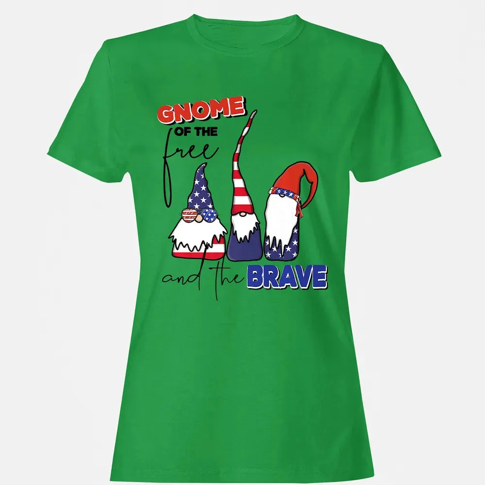 Gnome Of The Brave   Cute 4th of July s Premium Women's T-shirt - 7